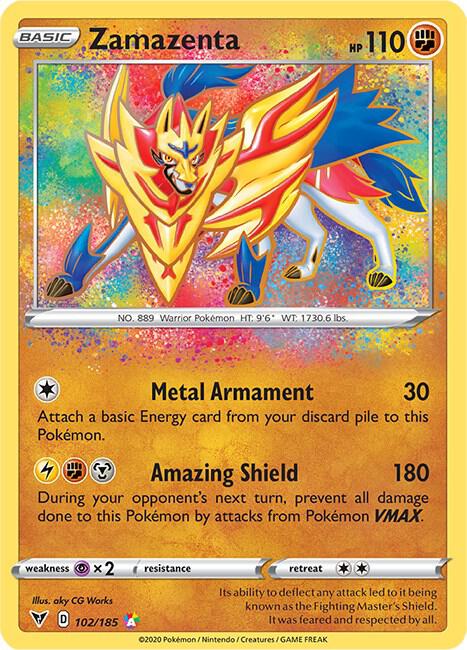 Zamazenta 102/185 Holofoil SWSH04: Vivid Voltage