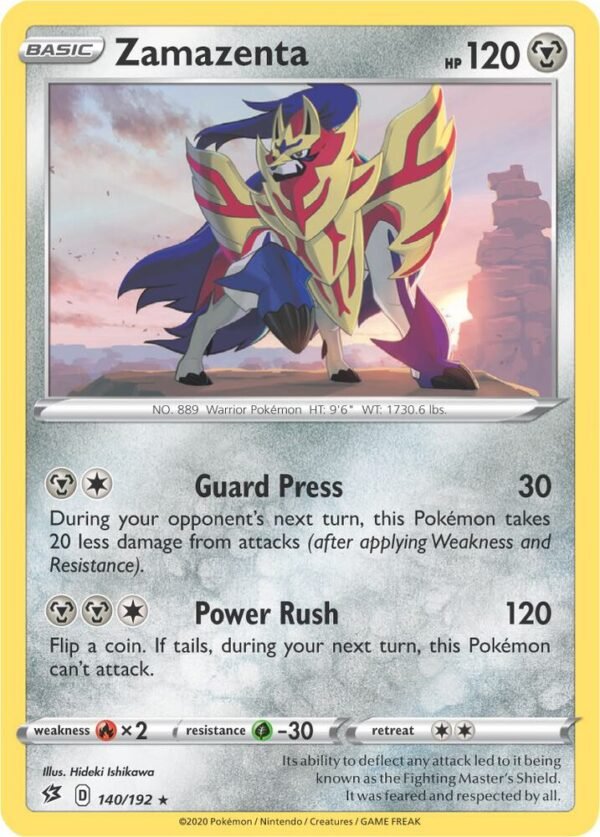 Zamazenta 140/192 (Cracked Ice Holo) Holofoil Deck Exclusives Zamazenta 140/192 (Cracked Ice Holo) Holofoil Deck Exclusives