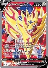 Zamazenta V (Full Art) | 196/202 | Holofoil | SWSH01: Sword & Shield Base Set