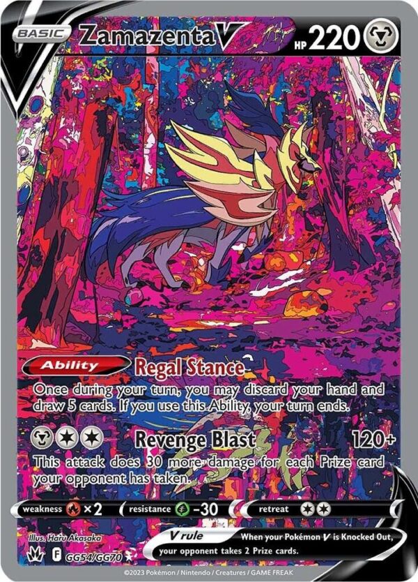 Zamazenta V GG54/GG70 Holofoil Crown Zenith: Galarian Gallery