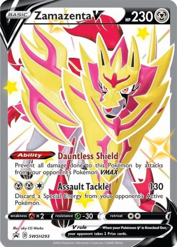 Zamazenta V (Shiny) SWSH293 Holofoil SWSH: Sword & Shield Promo Cards Zamazenta V (Shiny) SWSH293 Holofoil SWSH: Sword & Shield Promo Cards