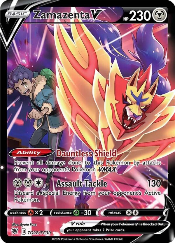 Zamazenta V TG22/TG30 Holofoil SWSH10: Astral Radiance Trainer Gallery Zamazenta V TG22/TG30 Holofoil SWSH10: Astral Radiance Trainer Gallery