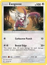 Zangoose | 173/236 | Reverse Holofoil | SM - Cosmic Eclipse