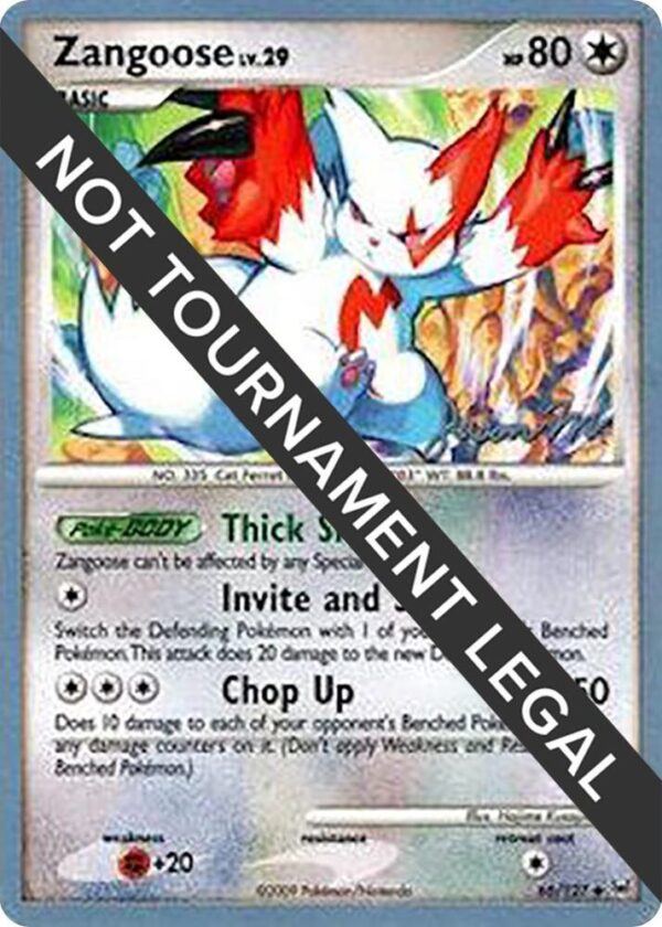 Zangoose 2009 (Jason Martinez) 66/127 Normal World Championship Decks Zangoose 2009 (Jason Martinez) 66/127 Normal World Championship Decks