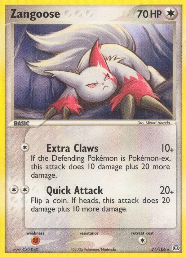 Zangoose 21/106 Normal Emerald