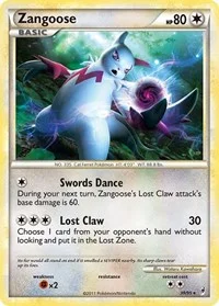 Zangoose | 39/95 | Normal | Call of Legends