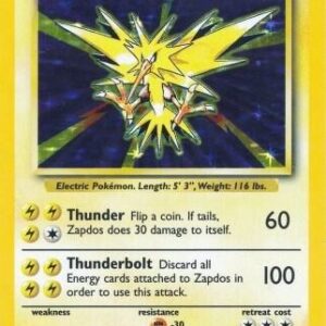 Zapdos 016/102 Holofoil Base Set