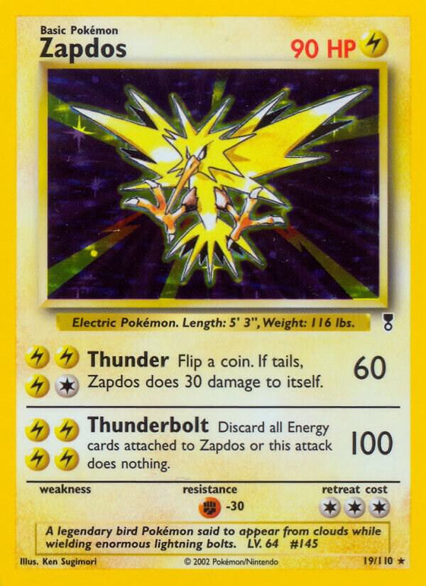 Zapdos 019/110 Reverse Holofoil Legendary Collection