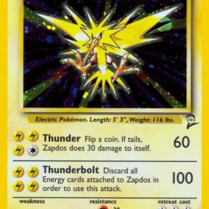 Zapdos 020/130 Holofoil Base Set 2 Zapdos 020/130 Holofoil Base Set 2