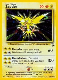 Zapdos | 020/130 | Holofoil | Base Set 2