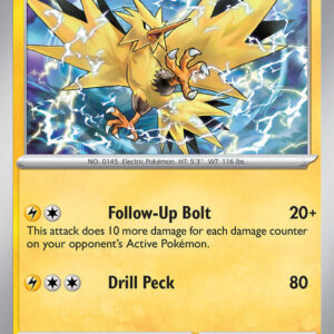 Zapdos 157 Holofoil SV: Scarlet & Violet Promo Cards