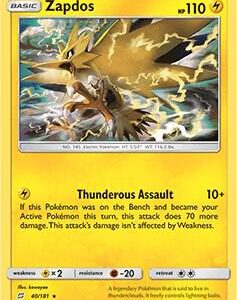 Zapdos 40/181 040/181 Normal Deck Exclusives