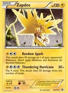 Zapdos | 46/113 (BW Legendary Treasures) | 046/113 | Normal | Deck Exclusives