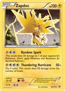 Zapdos | 46/113 (BW Legendary Treasures) | 046/113 | Normal | Deck Exclusives Zapdos | 46/113 (BW Legendary Treasures) | 046/113 | Normal | Deck Exclusives