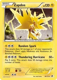 Zapdos | 46/113 | Reverse Holofoil | Legendary Treasures