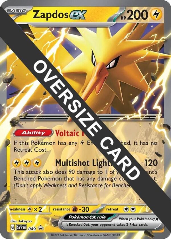 Zapdos ex 049 Holofoil Jumbo Cards Zapdos ex 049 Holofoil Jumbo Cards