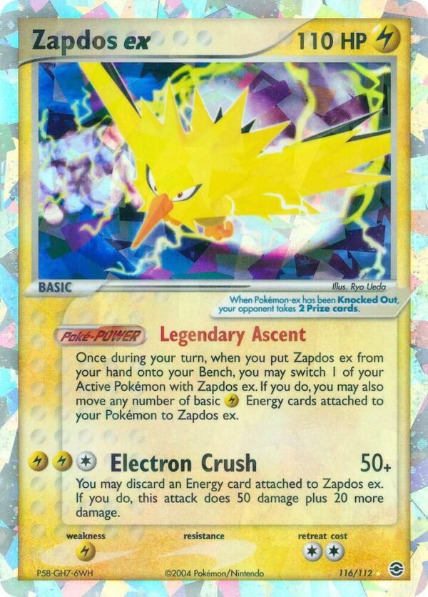 Zapdos ex 116/112 Holofoil FireRed & LeafGreen Zapdos ex 116/112 Holofoil FireRed & LeafGreen