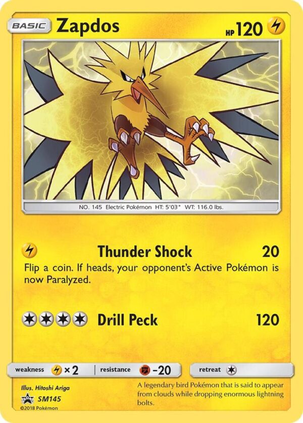 Zapdos SM145 Holofoil SM Promos Zapdos SM145 Holofoil SM Promos