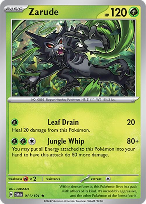 Zarude 011/191 Holofoil SV08: Surging Sparks