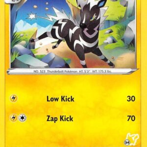 Zebstrika 054/185 (#34 Pikachu Stamped) Normal Battle Academy 2022