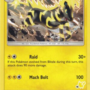Zebstrika 45/181 (#16 Pikachu Stamped) 045/181 Normal Battle Academy Zebstrika 45/181 (#16 Pikachu Stamped) 045/181 Normal Battle Academy