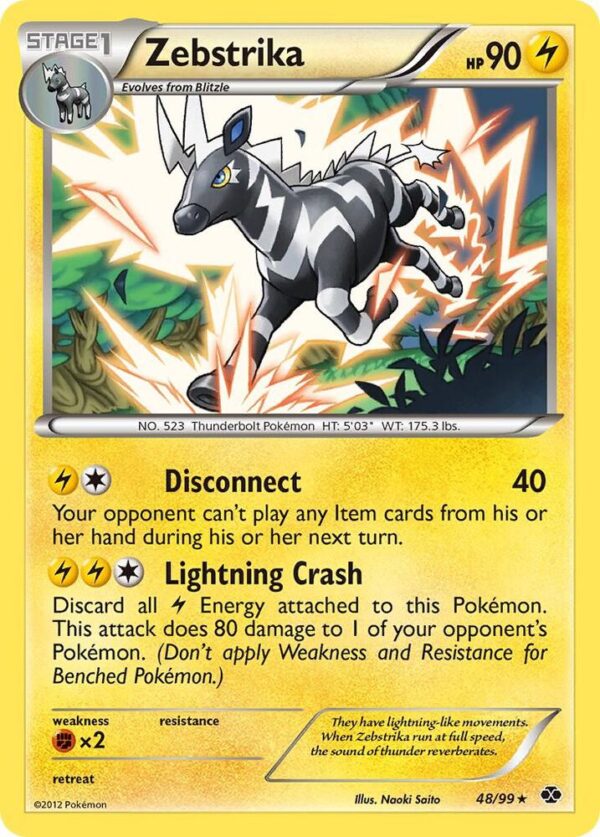Zebstrika 48/99 Reverse Holofoil Next Destinies
