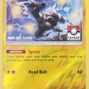 Zebstrika 82/214 (League Challenge) [2nd Place] 082/214 Reverse Holofoil League & Championship Cards