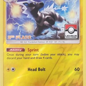 Zebstrika 82/214 (League Challenge) [3rd Place] 082/114 Reverse Holofoil League & Championship Cards