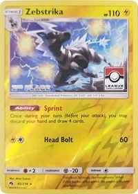 Zebstrika | 82/214 (League Challenge) [2nd Place] | 082/214 | Reverse Holofoil | League & Championship Cards