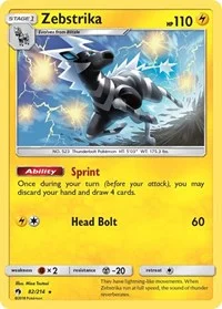 Zebstrika | 82/214 | Reverse Holofoil | SM - Lost Thunder
