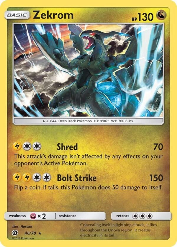 Zekrom 46/70 Reverse Holofoil Dragon Majesty Zekrom 46/70 Reverse Holofoil Dragon Majesty