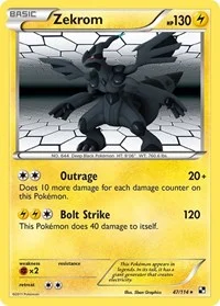 Zekrom | 47/114 | Holofoil | Black and White