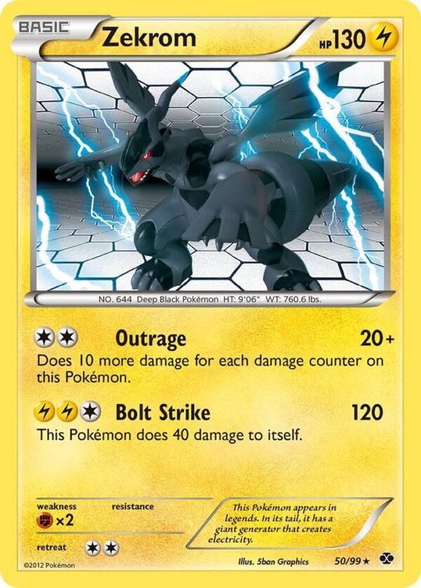 Zekrom 50/99 Reverse Holofoil Next Destinies