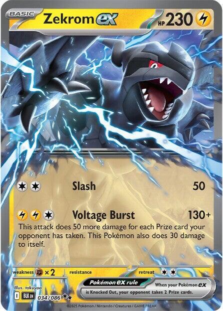 Zekrom ex 034/086 Holofoil SV: Black Bolt