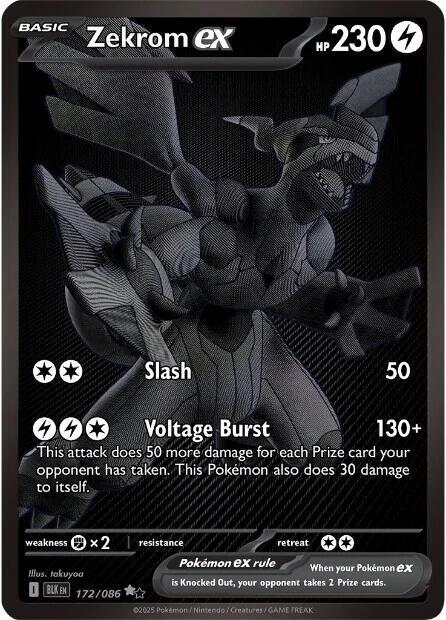 Zekrom ex 172/086 Holofoil SV: Black Bolt