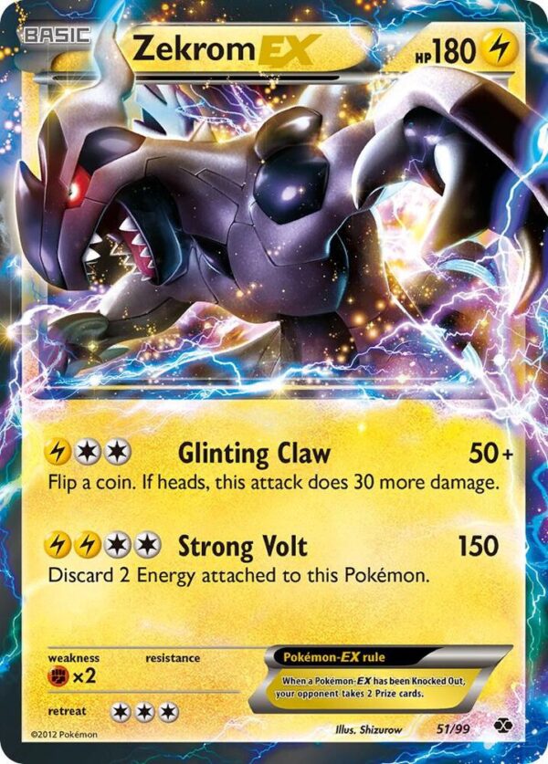Zekrom EX 51/99 Holofoil Next Destinies Zekrom EX 51/99 Holofoil Next Destinies