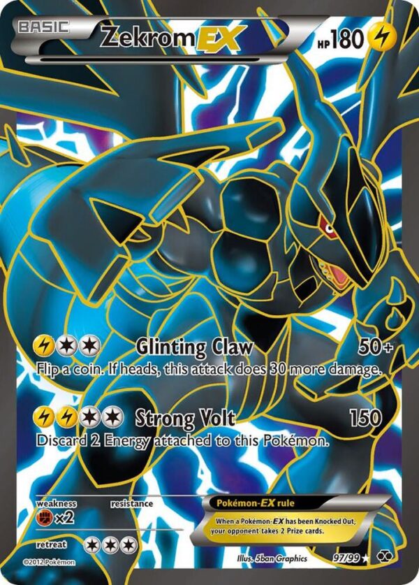 Zekrom EX (97 Full Art) 97/99 Holofoil Next Destinies