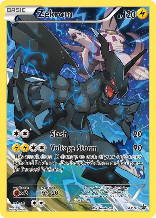 Zekrom (Full Art Promo) XY76 Holofoil XY Promos Zekrom (Full Art Promo) XY76 Holofoil XY Promos