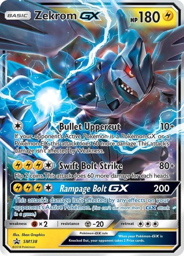 Zekrom GX SM138 Holofoil SM Promos Zekrom GX SM138 Holofoil SM Promos