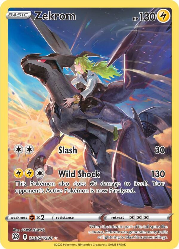 Zekrom TG05/TG30 Holofoil SWSH09: Brilliant Stars Trainer Gallery