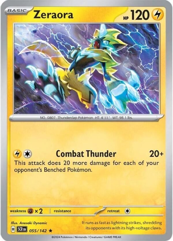 Zeraora 055/142 Holofoil SV07: Stellar Crown