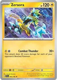 Zeraora | 055/142 | Reverse Holofoil | SV07: Stellar Crown Zeraora | 055/142 | Reverse Holofoil | SV07: Stellar Crown