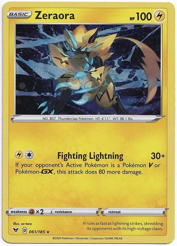 Zeraora 061/185 (Cosmos Holo) Holofoil Miscellaneous Cards & Products Zeraora 061/185 (Cosmos Holo) Holofoil Miscellaneous Cards & Products