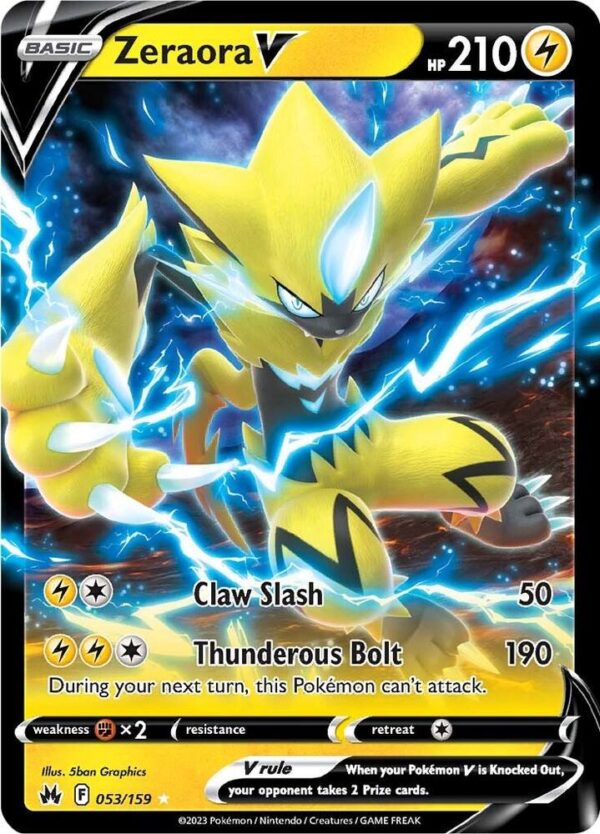 Zeraora V 053/159 Holofoil Crown Zenith