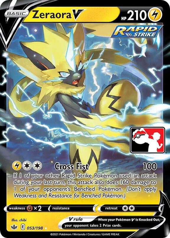 Zeraora V 053/198 Holofoil Prize Pack Series Cards