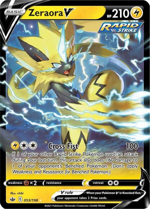 Zeraora V 053/198 Holofoil SWSH06: Chilling Reign