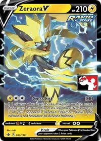 Zeraora V | 053/198 | Holofoil | Prize Pack Series Cards Zeraora V | 053/198 | Holofoil | Prize Pack Series Cards