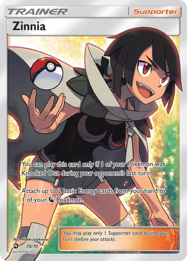 Zinnia (Full Art) 70/70 Holofoil Dragon Majesty Zinnia (Full Art) 70/70 Holofoil Dragon Majesty