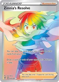 Zinnia's Resolve (Secret) | 225/203 | Holofoil | SWSH07: Evolving Skies