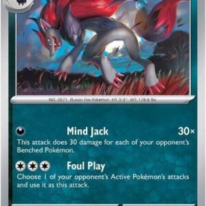 Zoroark 062/086 Reverse Holofoil SV: White Flare
